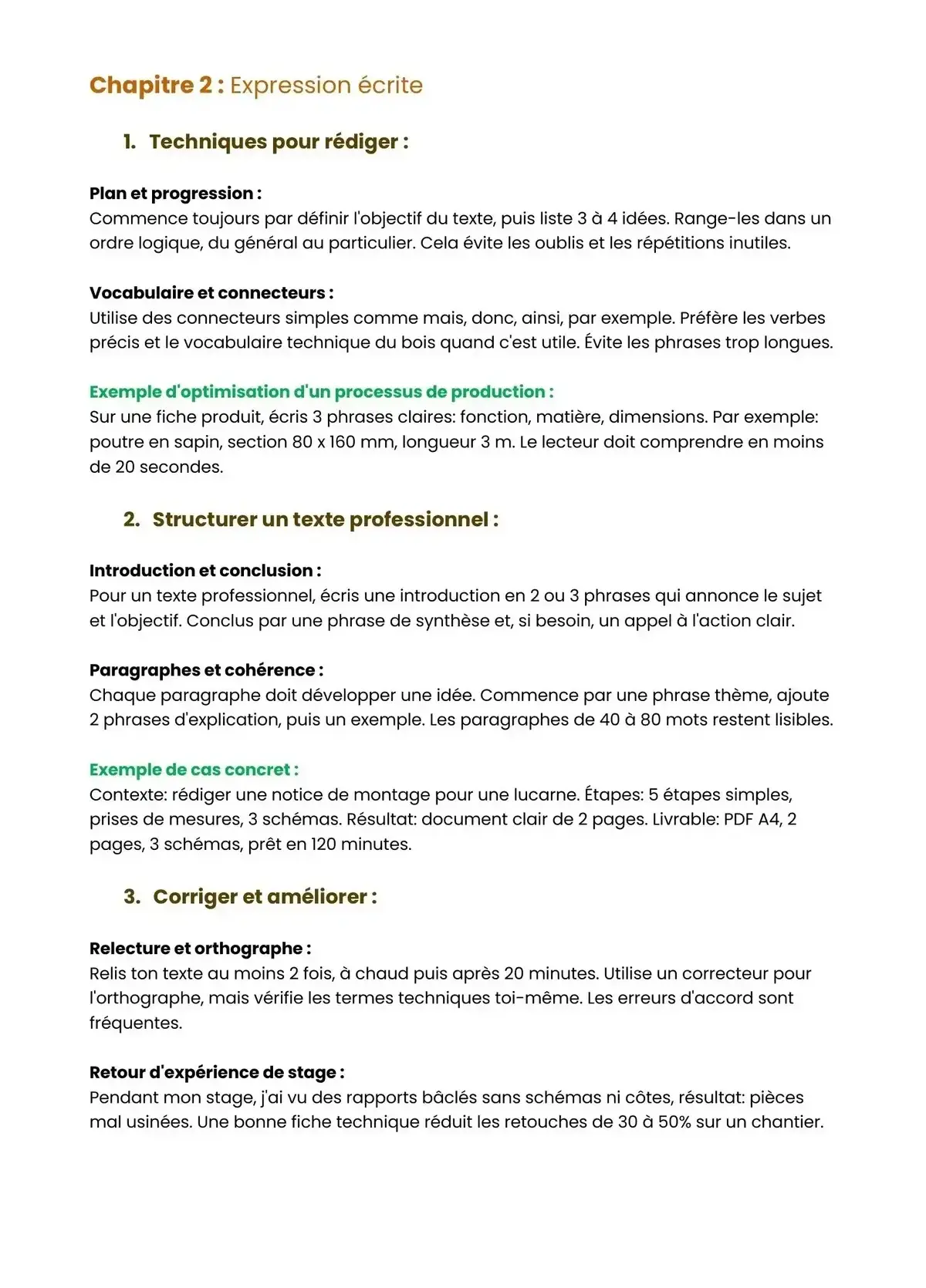 Example Fiche de Révision Bac Pro TCB